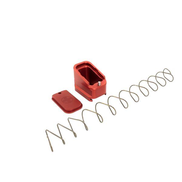 Shield Arms Magazine Extension +5/+4 for Glock 17/22/34/35/19X/45 Red - Precision Shot Firearms