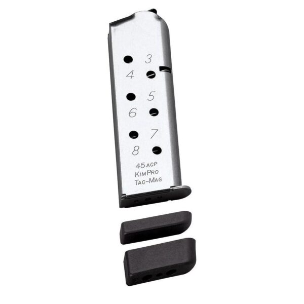 Kimber KimPro Tac-Mag 1911 Handgun Magazine Stainless Steel Full-Length Grip .45 ACP 8/rd - Precision Shot Firearms