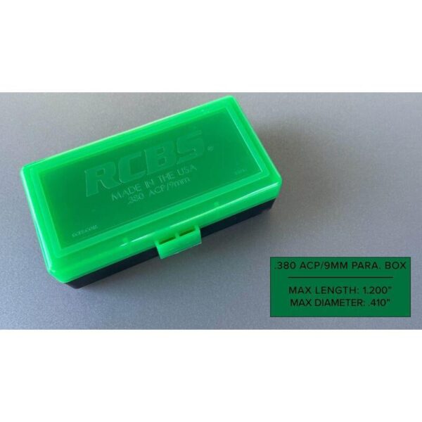 RCBS Impact Resistant Ammo Box .380 ACP - Precision Shot Firearms