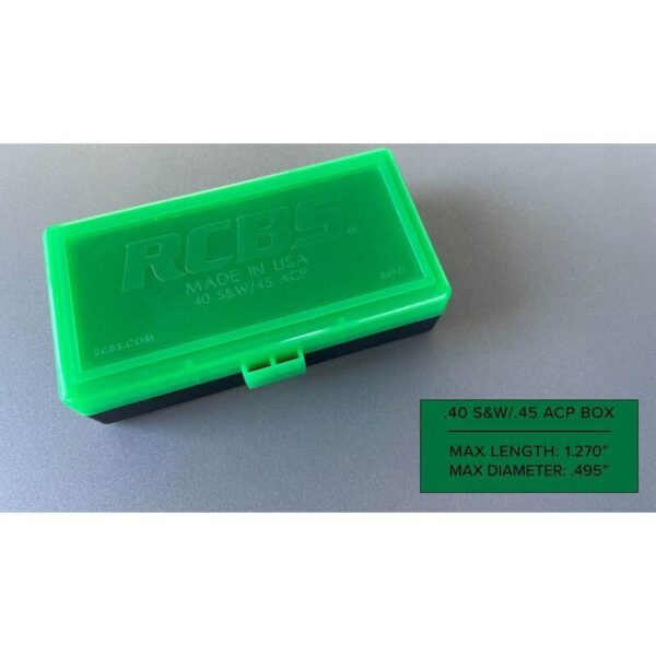RCBS Impact Resistant Ammo Box .40 S&W/.45 ACP - Precision Shot Firearms
