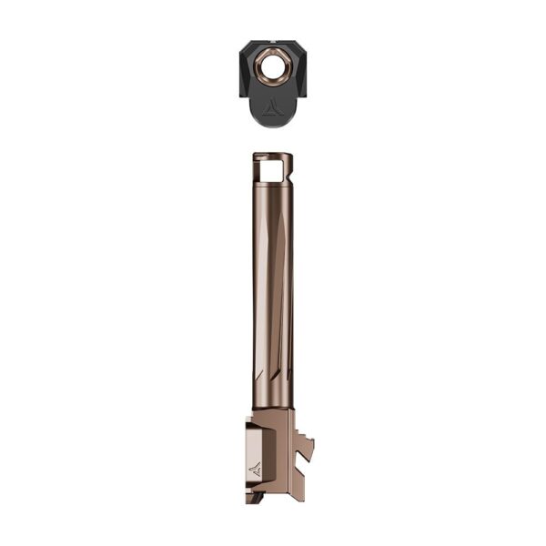 Radian Afterburner and Ramjet Micro Compensator and Ported Handgun Barrel for Glock G43x Bronze - Precision Shot Firearms