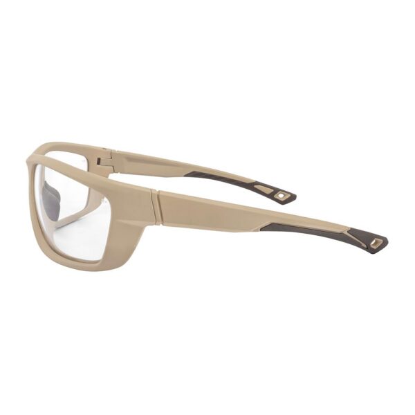 Ducks Unlimited Full-Frame Shooting Glasses Tan Frame with Clear Lens - Precision Shot Firearms