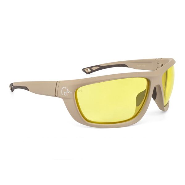 Ducks Unlimited Full-Frame Shooting Glasses Tan Frame with Amber Lens - Precision Shot Firearms
