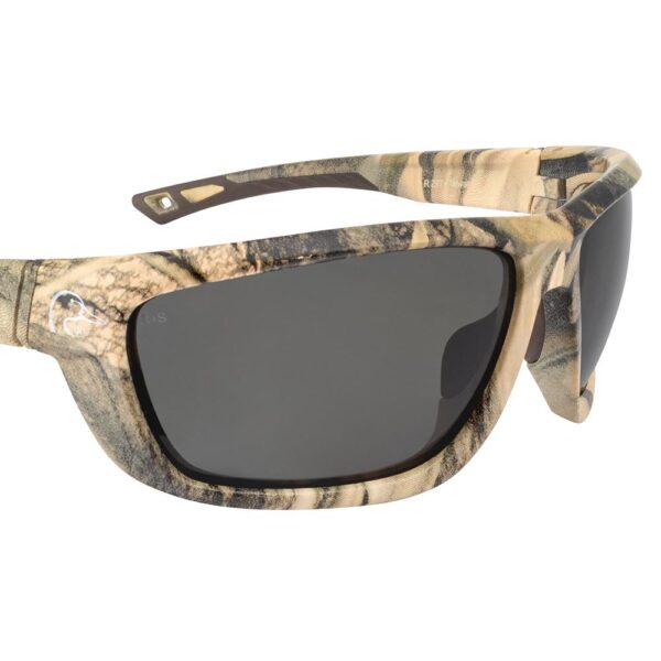 Ducks Unlimited Full-Frame Shooting Glasses Mossy Oak Frame Polarized Smoke Lens - Precision Shot Firearms