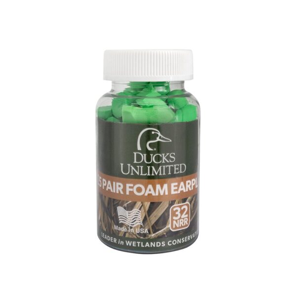 Ducks Unlimited Foam Earplugs 32dB Green 25/pr Jar - Precision Shot Firearms