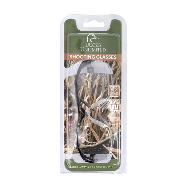Ducks Unlimited Half Frame Shooting Glasses Black with Clear Lens - Precision Shot Firearms
