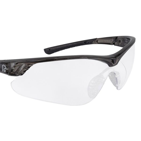 Ducks Unlimited Half Frame Shooting Glasses Black with Clear Lens - Precision Shot Firearms