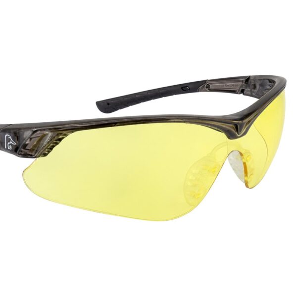 Ducks Unlimited Half Frame Shooting Glasses Black with Amber Lens - Precision Shot Firearms