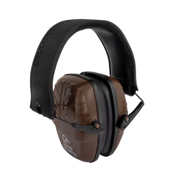 Ducks Unlimited Low Profile Passive Ear Muffs 23dB Brown - Precision Shot Firearms