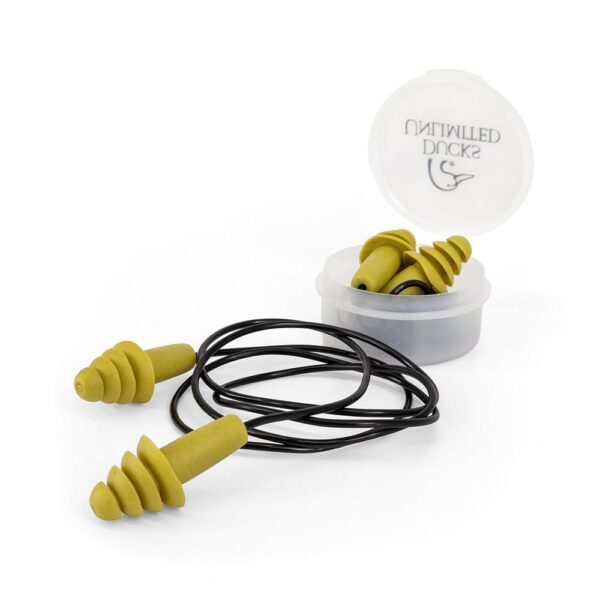 Ducks Unlimited Reusable Earplugs 27dB Green 2/pr with Case - Precision Shot Firearms