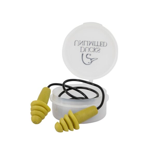 Ducks Unlimited Reusable Earplugs 27dB Green 2/pr with Case - Precision Shot Firearms