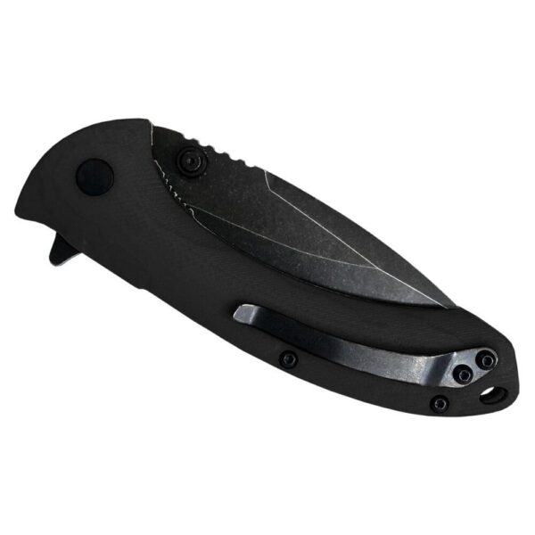 ABKT Elite Shadow Protector II Folding Knife 3-1/2" Drop Point Blade Black - Precision Shot Firearms