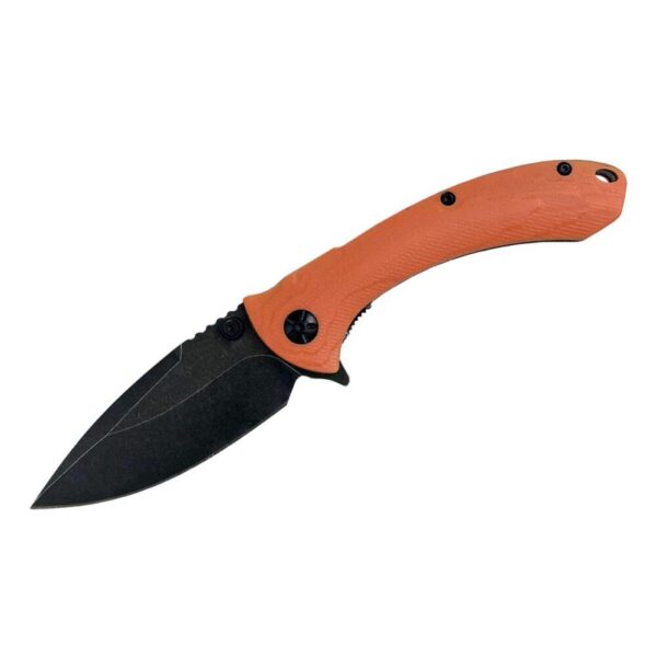 ABKT Elite Shadow Protector II Folding Knife 3-1/2" Drop Point Blade Orange - Precision Shot Firearms