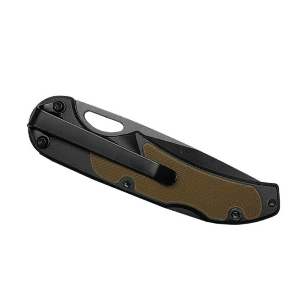 ABKT Elite Mark II Lockback Folding Knife 2-1/2" Drop Point Blade Tan - Precision Shot Firearms