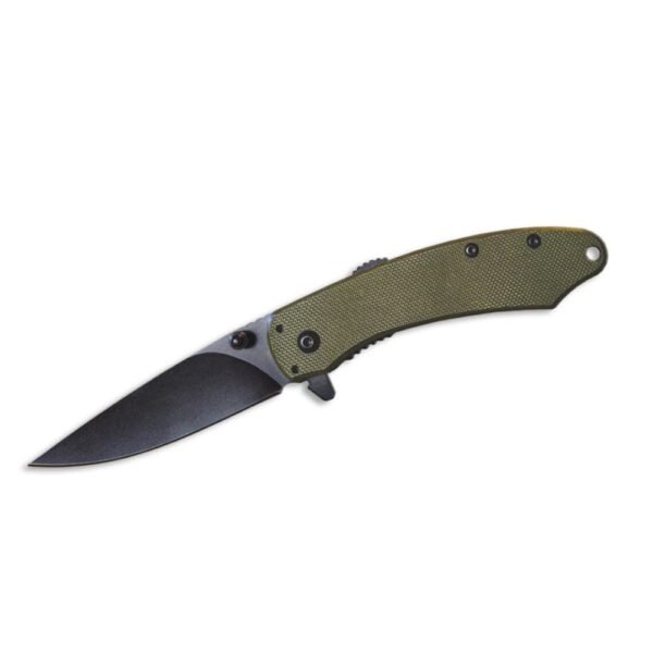 ABKT Elite Ember Folding Knife 2-3/4" Drop Point Blade Green - Precision Shot Firearms