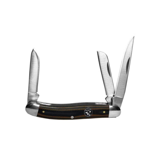 ABKT Cattleman Stockman Cowhand Series Knife 3 Blades Brown - Precision Shot Firearms