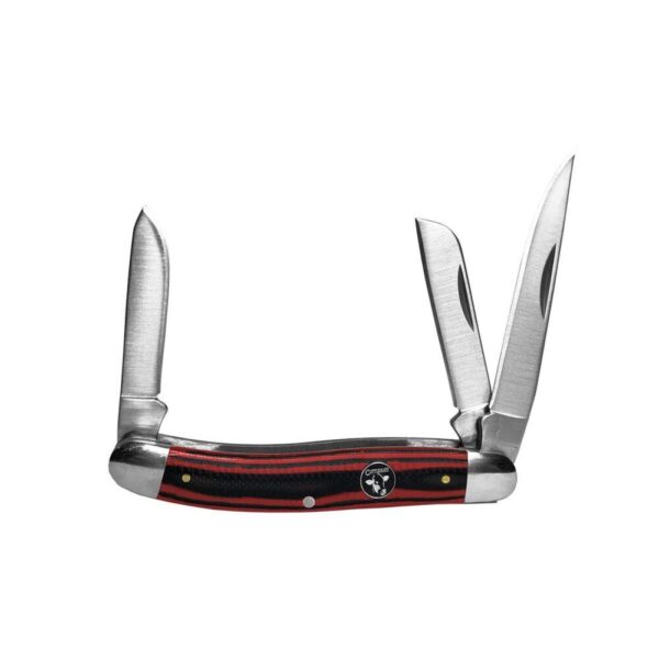 ABKT Cattleman Stockman Cowhand Series Knife 3 Blades Red - Precision Shot Firearms