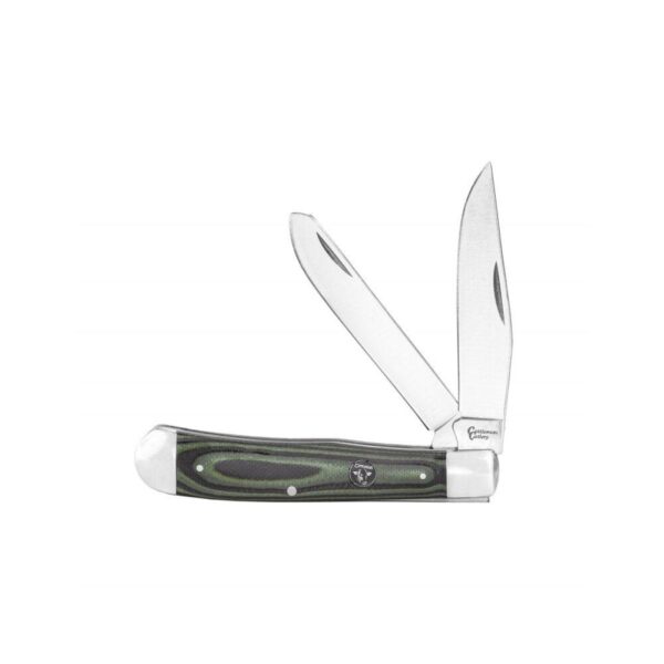 ABKT Cattleman Trapper Cowhand Knife 2 Blades Green - Precision Shot Firearms