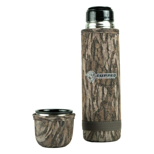 Cupped Hot Cold Camo Thermos 25 oz Mossy Oak Bottomland - Precision Shot Firearms