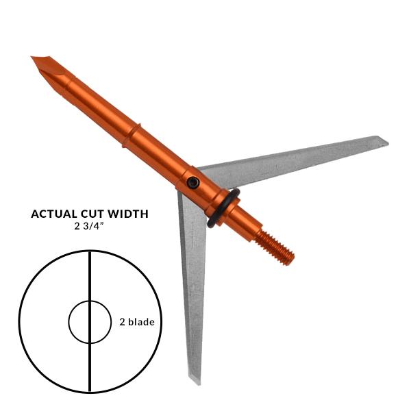 Dead Ringer Super Freak Extreme Broadhead 100gr 2 Blades - Precision Shot Firearms