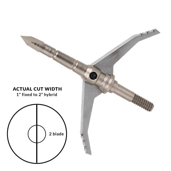 Dead Ringer Just Nasty 2.0 Broadhead Carbon Steel 100/125 Grain 2.0 Cut - Precision Shot Firearms