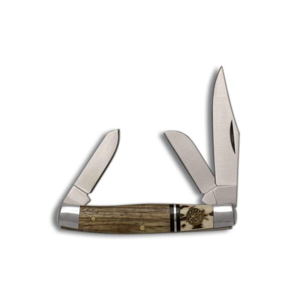 ABKT Roper Stockman Laredo Knife 3 Blades Stag/Wood - Precision Shot Firearms