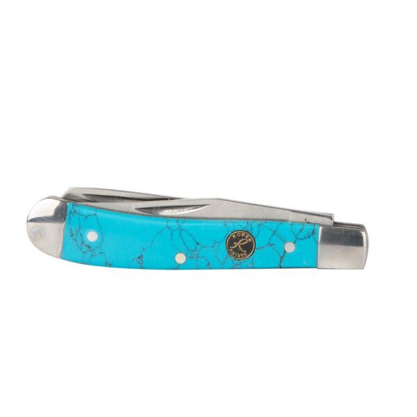 ABKT Roper Peanut Knife 2 Blades Turquoise - Precision Shot Firearms