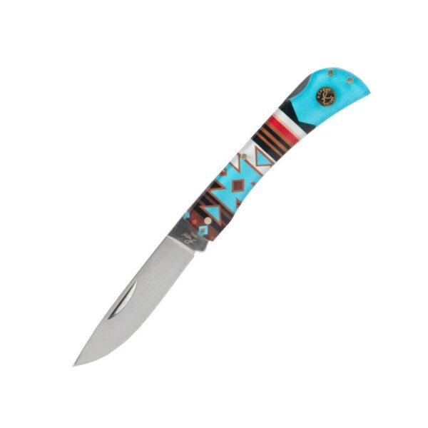 ABKT Roper Tumble Weed Sunset Series II Folding Knife 3" Drop Point Blade - Precision Shot Firearms
