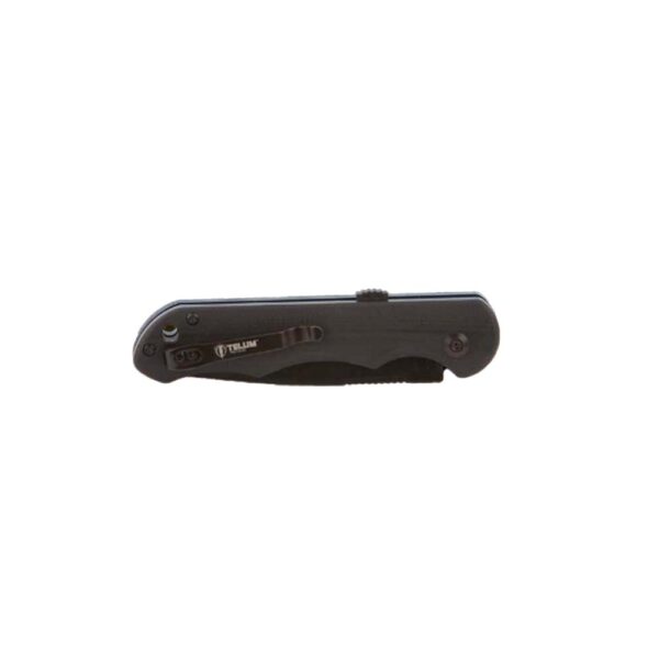 Telum Aftershock Tactical Automatic Knife 3-1/2" Tanto Blade Black - Precision Shot Firearms