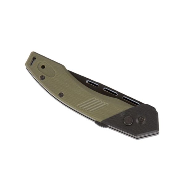 Telum Scorch Tactical Automatic Folding Knife 3-1/2" Drop Point Blade OD Green - Precision Shot Firearms