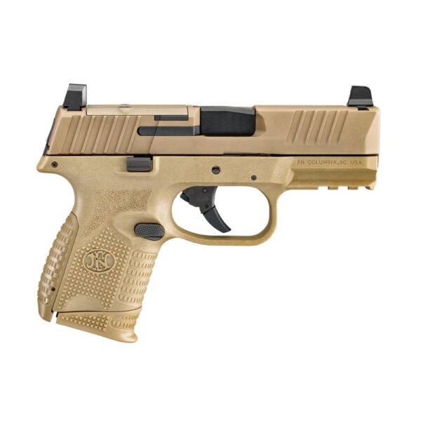FN 509 Compact MRD Handgun 9mm Luger 12rd & 15rd Magazines (2) 3.7" Barrel FDE NMS - Precision Shot Firearms