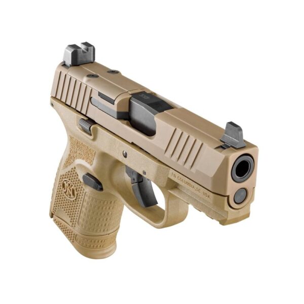FN 509 Compact MRD Handgun 9mm Luger 10rd Magazines (2) 3.7" Barrel FDE NMS - Precision Shot Firearms