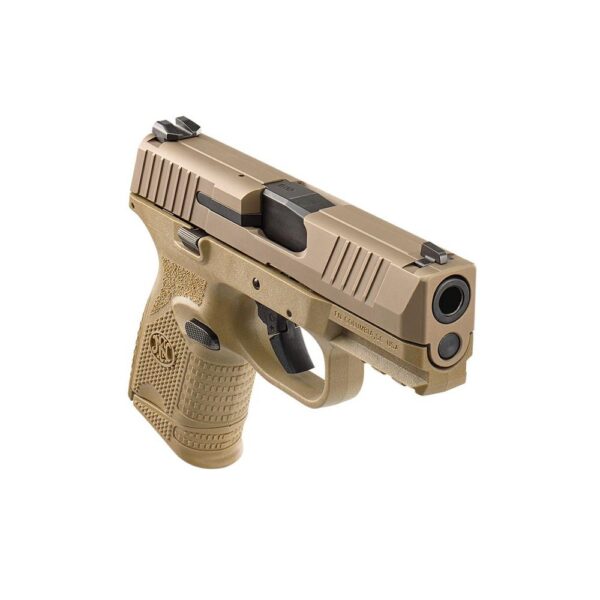 FN 509 Compact Handgun 9mm Luger 12rd & 15rd Magazines (2) 3.7" Barrel FDE NMS - Precision Shot Firearms