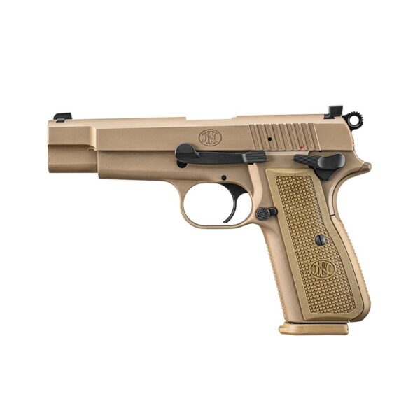 FN High Power Handgun 9mm Luger 10rd Magazines(2) 4.7" Barrel FDE Slide/Frame - Precision Shot Firearms