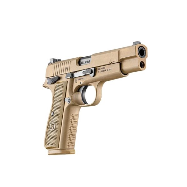 FN High Power Handgun 9mm Luger 10rd Magazines(2) 4.7" Barrel FDE Slide/Frame - Precision Shot Firearms