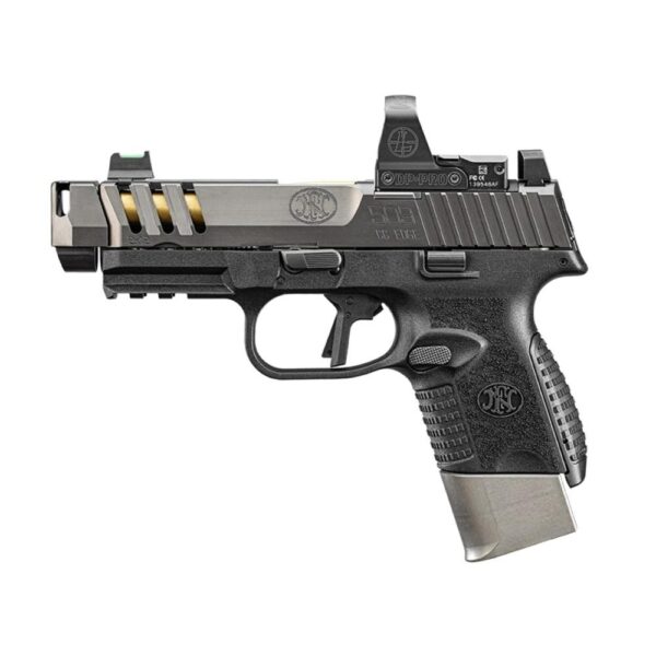 FN 509 CC Edge Handgun 9mm Luger 12rd (1) & 15rd (2) Magazines 4.2" Barrel Black NMS - Precision Shot Firearms