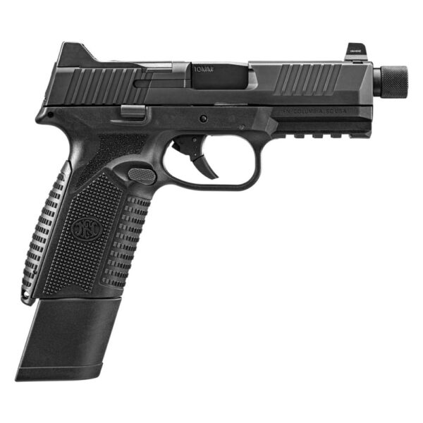 FN 510 Tactical Handgun 10mm 15rd & 22rd Magazines (2) 4.71" Threaded Barrel Black NMS Night Sights - Precision Shot Firearms