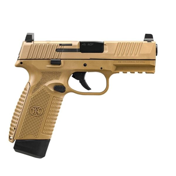 FN 545 MRD NMS Handgun .45 ACP 10rd Magazines (2) 4.1" Barrel FDE - Precision Shot Firearms