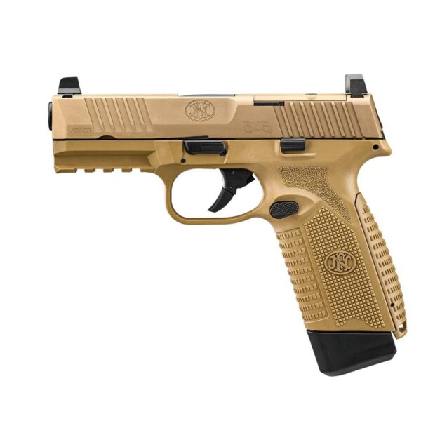FN 545 MRD NMS Handgun .45 ACP 10rd Magazines (2) 4.1" Barrel FDE - Precision Shot Firearms
