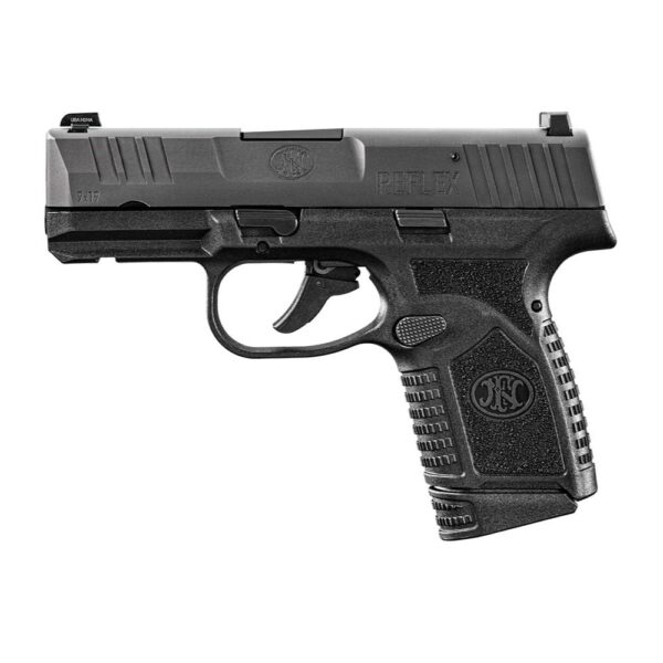 FN USA Reflex Handgun 9mm Luger 11rd & 15rd Magazines (2) 3.3" Barrel Black Night Sights NMS - Precision Shot Firearms