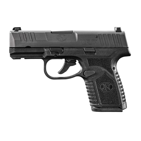 FN USA Reflex Handgun 9mm Luger 11rd & 15rd Magazines (2) 3.3" Barrel Black Night Sights NMS - Precision Shot Firearms