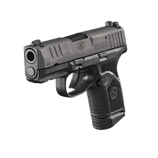 FN USA Reflex Handgun 9mm Luger 11rd & 15rd Magazines (2) 3.3" Barrel Black Night Sights NMS - Precision Shot Firearms