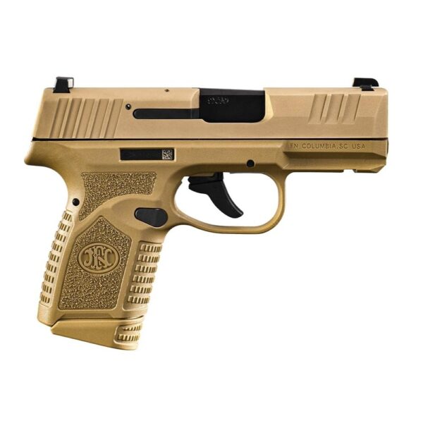 FN USA Reflex Handgun 9mm Luger 11rd & 15rd Magazines (2) 3.3" Barrel FDE Night Sights NMS - Precision Shot Firearms