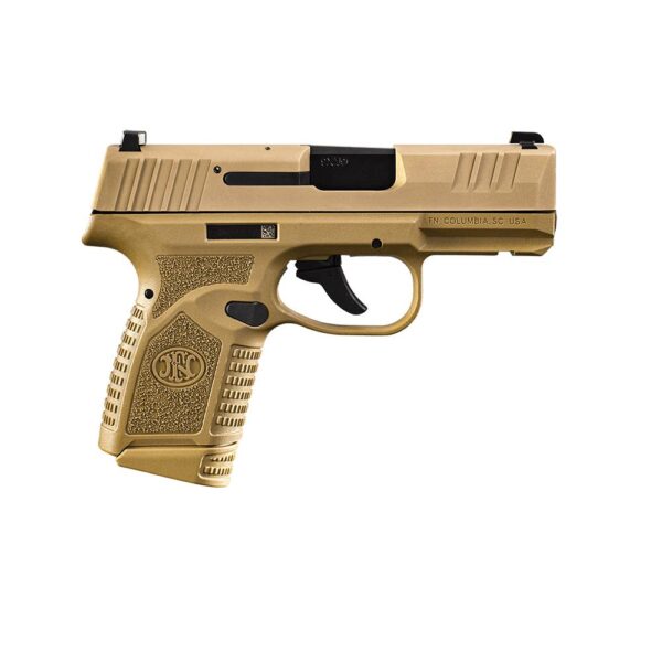 FN Reflex MS Handgun 9mm Luger 11rd (1) & 15rd (1) Magazines 3.3" Barrel FDE - Precision Shot Firearms