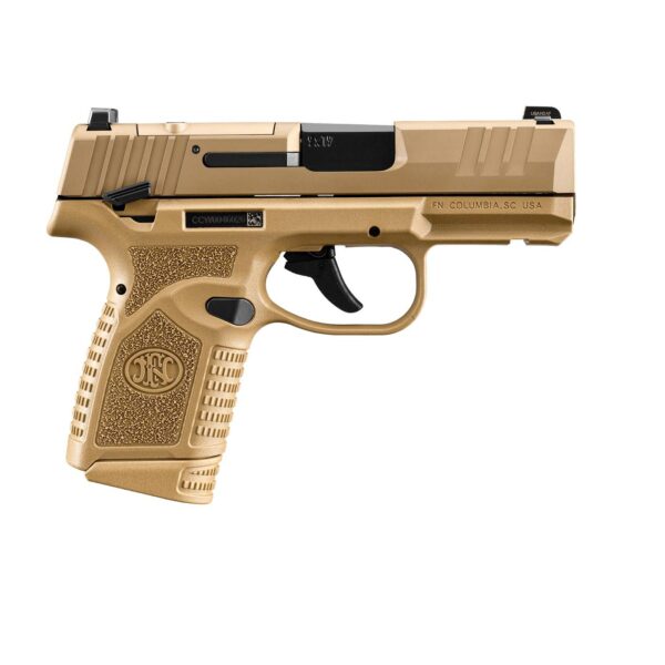 FN Reflex MRD Manual Safety Handgun 9mm Luger 10rd Magazines(2) 3.3" Barrel FDE - Precision Shot Firearms