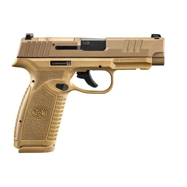 FN Reflex XL MRD Handgun 9mm Luger 10rd Magazines(2) 3.8" Barrel FDE No Manual Safety - Precision Shot Firearms