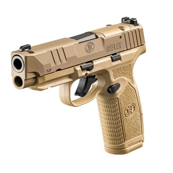 FN Reflex XL MRD Handgun 9mm Luger 10rd Magazines(2) 3.8" Barrel FDE No Manual Safety - Precision Shot Firearms