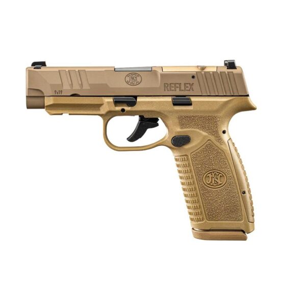 FN Reflex XL MRD Handgun 9mm Luger 10rd Magazines(2) 3.8" Barrel FDE No Manual Safety - Precision Shot Firearms
