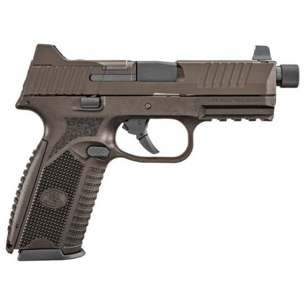 FN 509 Tactical Handgun 9mm Luger 17rd (1) and 24rd (4) Magazines 4.5" Barrel Midnight Bronze NMS - Precision Shot Firearms