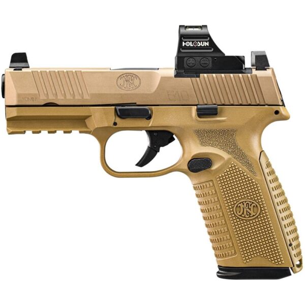 FN 510 MRD Handgun 10mm Auto 15rd Magazine (2) 4.1" Barrel FDE with Holosun Red Dot - Precision Shot Firearms